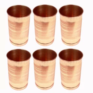 Vaso de vidrio de cobre puro para beber hotel hogar y cocina para regalo capacidad 250 ml - Imagen 1 de 3