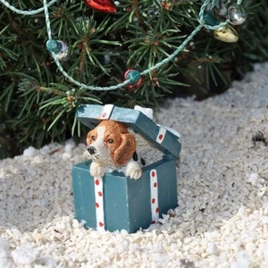 * Puppy Surprise * Miniature Fairy Garden 1,25" de alto - perro presente - Imagen 1 de 1