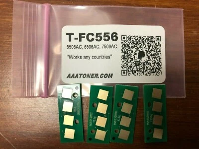 4 Toner Chip T-FC556 TFC556 for Toshiba 5506AC, 6506AC, 7506AC (T-FC556) Refill - Image 1 of 2