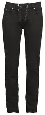 Black Premium by EMP Damen schwarze Jeans mit Schnürung