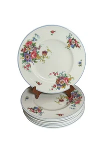 "Juego de 4 platos de cena de 10,5"" Royal Worcester China años 30 patrón Roseland de colección" - Imagen 1 de 7