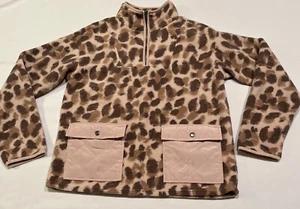 Women’s Juniors Como Blu Pullover Sweatshirt Partial Zip Medium New - Picture 1 of 5