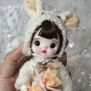 16 cm Puppe 1/8 BJD Puppe mit 3D großen Augen Make-up Kleidung komplettes Set Weihnachtsgeschenk Spielzeug - Bild 1 von 5