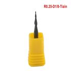 End Mill R0.25-D1/8-TiAlN Cast steel Cutter With Plastic Box Durable Useful