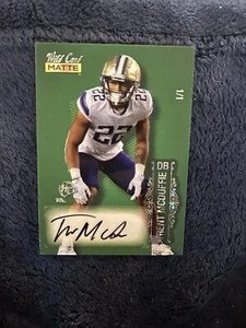 Wild Card Matte Trent McDuffie Auto 1/1 - Picture 1 of 3