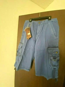 **NEU** Herren Cargo Shorts blau Größe 32, XS - Bild 1 von 3