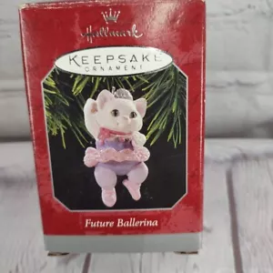 Hallmark Andenken Ornament 1998 FUTURE BALLERINA Weihnachten Katze Kätzchen Sue Tague - Bild 1 von 6
