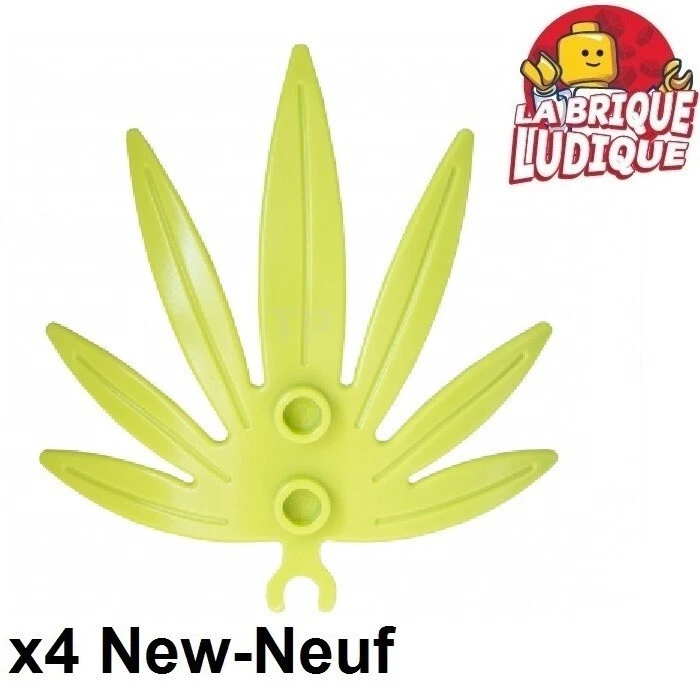 Lego 4x Plante feuille Leaves 6x5 palmier cocotier vert citron/lime 10884 NEUF - Photo 1/1