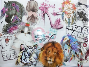 Selección de parches XL planchado imagen para planchar plancha lámina de transferencia costura manualidades DIY - Imagen 1 de 75