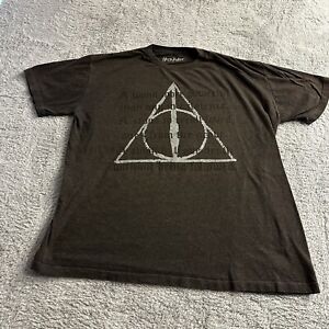 Harry Potter Deathly Hallows Graphic T-Shirt Men's Size XL