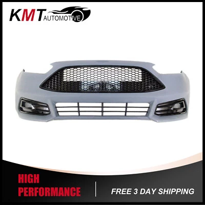 Front Bumper Grille W/O Fog Light Fits 2015 2016 2017 2018 Ford Focus ST Model - Image 1 of 4