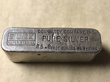 Don Casey (25) 25.2 .999 fine  Oz Silver Bar