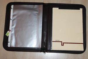 Aktenmappe, Bordeauxrot, Leder Mappe, Neu, aussen ca. 38 x 35,5 x 4 cm - Bild 1 von 4