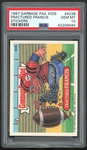 Topps Garbage Pail Kids 10th Series #403b Fractured Francis PSA 10 GEM MINT Os10 - Picture 1 of 3
