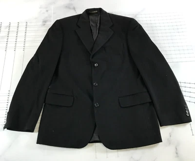 Abrigo deportivo Jack Victor cachemir para hombre 42L negro Loro Piana tres botones Foto 1 de 4