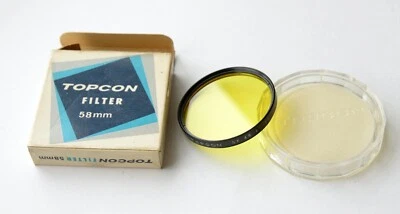 Topcon Filter 58mm Yellow, Y48.2 in original clear plastic case, in Box - Image 1 of 2