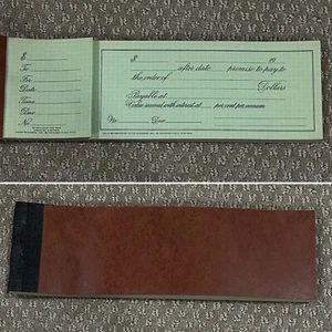 JULIUS BLUMBERG 50s VINTAGE Antique Promise Pay Legal Law BANK CHECKS CHECKBOOK - Picture 1 of 7