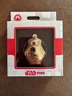 Bb-8 Millennium Falcon Star Wars Gold Colored Large Boxed Hinged Pin Disney