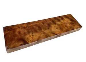 Tablero de madera de burla de alcanfor 12-3/8"" x 3-1/2"" x 1-1/16"" (k37) seco - billete pequeño - Imagen 1 de 6