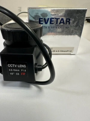 Lente para cámara CCTV Evetar EVD04510IR 4,5-10 mm 1/2" MP megapíxel F1,6 CS DC IR Foto 1 de 2