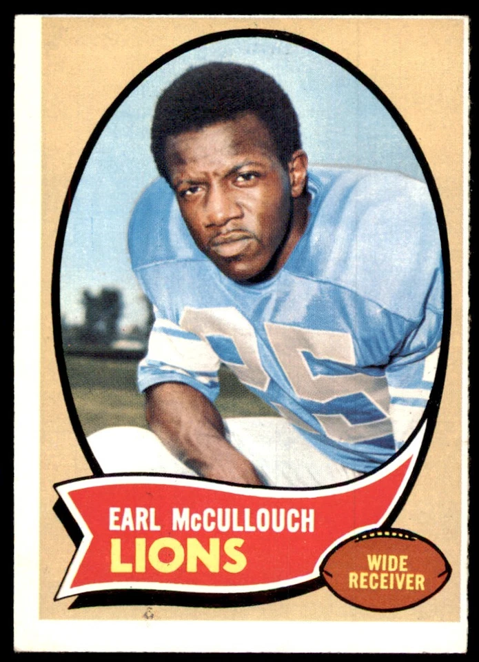 1970 TOPPS* EARL MCCULLOUCH DETROIT LIONS #195 - Image 1 of 2