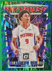 2023-24 Donruss Optic My House Green Shock #18 Ausar Thompson Rookie RC Pistons - Picture 1 of 2