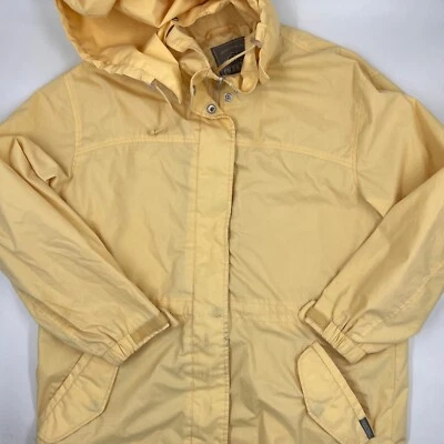 Pacific Trail Womens Hooded Jacket Size S Petite Yelloow Polyester Button - Image 1 of 4