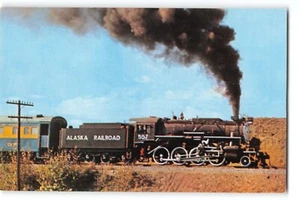 Postal Alaska Railroad locomotora de vapor 557 1960 última carrera Matanuska Valley - Imagen 1 de 2