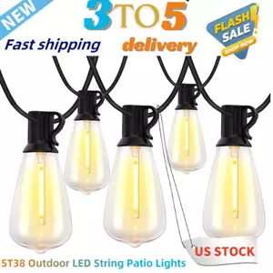 Luci per corde esterne 100 piedi per luce LED ST38 impermeabile patio - Foto 1 di 13