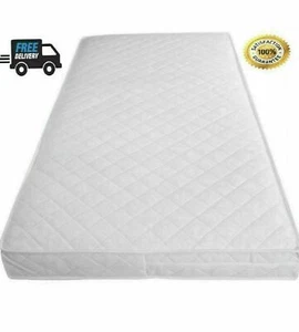 Baby Kleinkind Kinderbett gesteppt & wasserdicht atmungsaktiv weiche Matratze 160x80x13 (10 - Bild 1 von 4