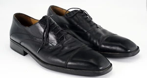 Mezlan Herren "Tavira" Größe 11 schöne schwarze Leder Eckige Kappe Zehe Oxford-Schuhe Sehr guter Zustand + - Bild 1 von 13