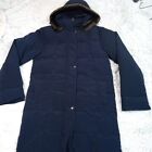 Centigrade Womens Jacket Blue S Zip Up Down Feather Filler Trench Coat Parka
