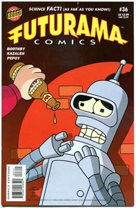 FUTURAMA #36, NM-, Bongo, Fry, Bender, Leela, 2000, Prof Farnsworth, Zoidberg - Picture 1 of 1