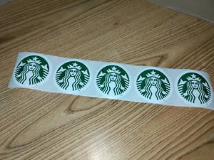 STARBUCKS LARGE SIREN LOGO STICKER 3" LOT 5x Stickers - Picture 1 of 3