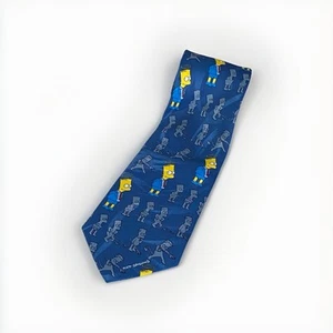 Die Simpsons Neuheit Krawatte - Blau Cartoon Bart als Engel & Teufel Krawatte - Bild 1 von 8