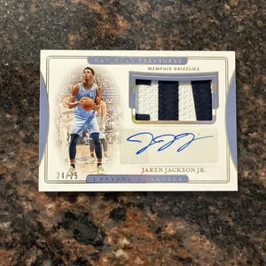 2019 National Treasures Jaren Jackson Jr. Lasting Lagacies Auto Prime #d 24/25 - Picture 1 of 4