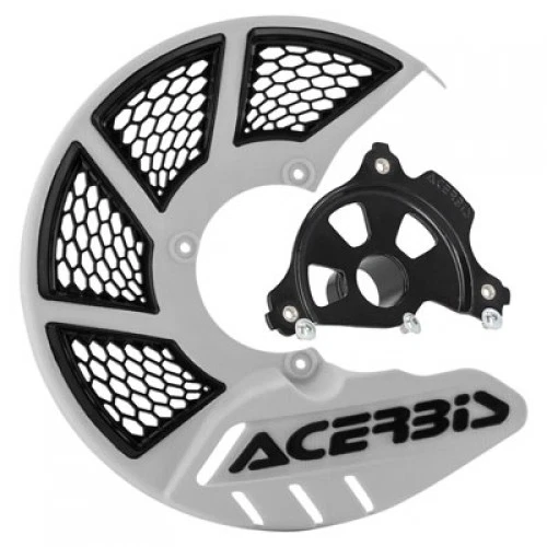 Acerbis X-Brake Vented Front Disc Cover with Mounting Kit White/Black with Black Foto 1 de 1