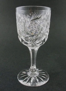 GOLF - 2 oz. CORDIAL - Antiguo ABP "Rich Cut Glassware" - J.D. BERGEN & Co. c1900 - Imagen 1 de 8