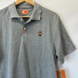 Polo da golf Nike Dri-Fit uomo M Tiger Woods Frank grigio tinta unita nuova con etichetta - Foto 1 di 10