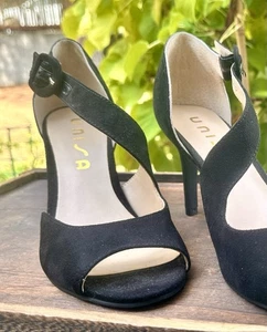 Women’s Black Cocktail Stiletto Size 9, New Without Box, Dance, Club, Dressed - Picture 1 of 6