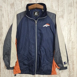 Vintage Denver Broncos Starter Windbreaker Gr. M Ripstop Full Zip Jacke  - Bild 1 von 16