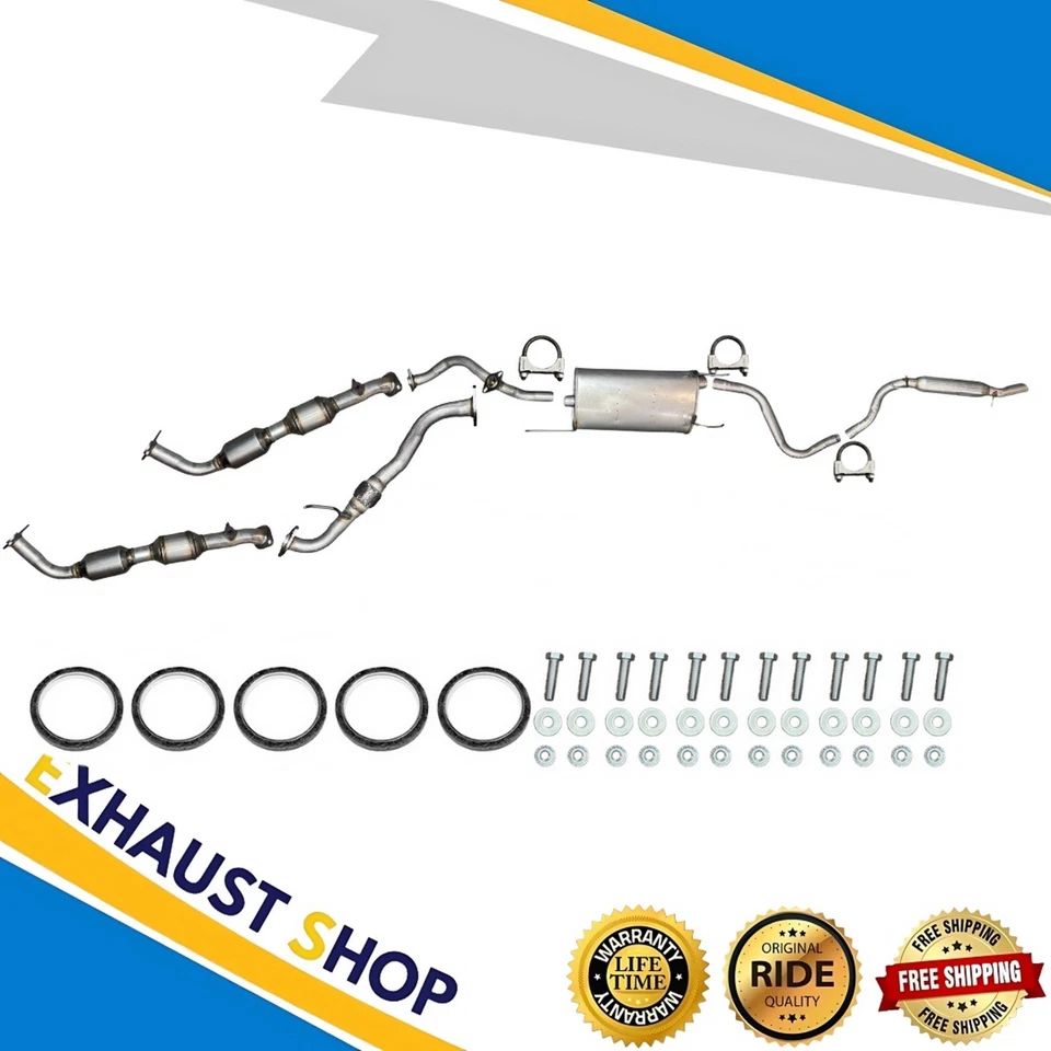 Sistema de escape completo apto para 1998-2002 LexusLX470 | 1998-2002 Toyota Land Cruiser 4,7 L Foto 1 de 4