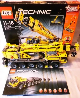 Lego  Technic 42009 Schwerlastkran  zusammengebaut mit Bauanleitung und OVP - Bild 1 von 4