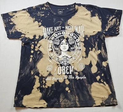 OBEY Acid Wash Top Women Size Medium - Image 1 of 4