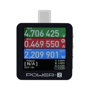 ChargerLAB POWER-Z KM003C USB C Tester PD3.1 50V 6A USB Voltmeter Ammeter 1.54" - Picture 1 of 8