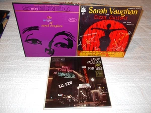 The Magic Of Sarah Vaughan and Her Trio At Mr. Kelly's & Dizzie Gillespie LP Lot - Picture 1 of 2