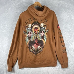 Sullen Hoodie Men's Large Craft Collection Graphic Tattoo Artist Y2K Grunge - Picture 1 of 7