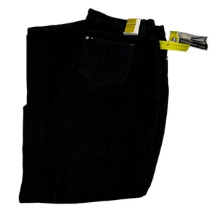 Lee Damen 18W Medium gerades Bein Stretch schwarz Studio Collection Jeans neu mit Etikett - Bild 1 von 11