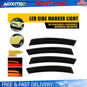 Amber Front Red Rear LED Side Marker Lights For 02-08 Mini Cooper R50 R52 4-20X - Bild 1 von 21