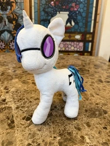 My Little Pony DJ Pon-3 Plush Unicorn White Blue Mane MLP Stuffed Toy Hasbro - Picture 1 of 10